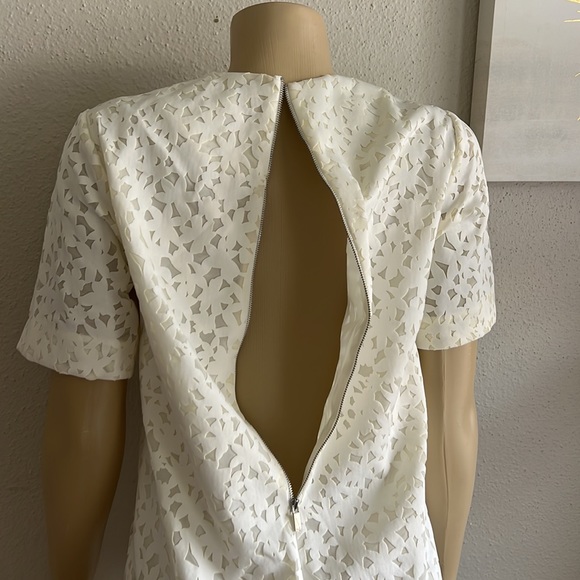 Elizabeth and James Chelle Laser Cut Lace Shift Dress Size S - Picture 5 of 7